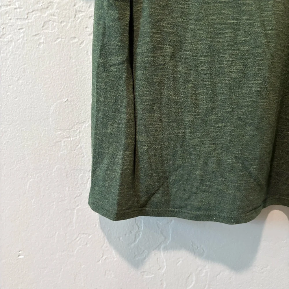 Kaileigh Olive Green One Shoulder Knit Top - Picture 6 of 7